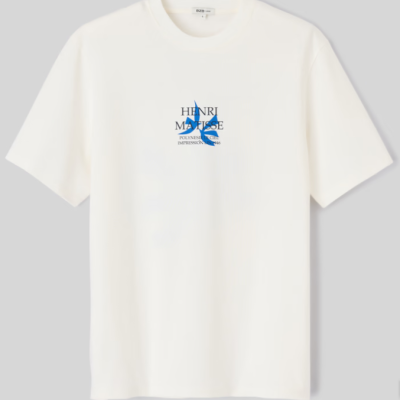 T-shirt collab ART COLLECTION - Blanc écru